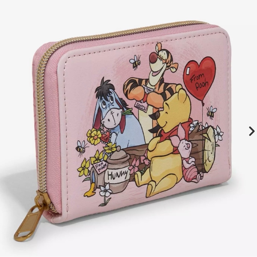 Loungefly Disney Winnie The Pooh Valentine's Day Mini Zipper Wallet ONLY
